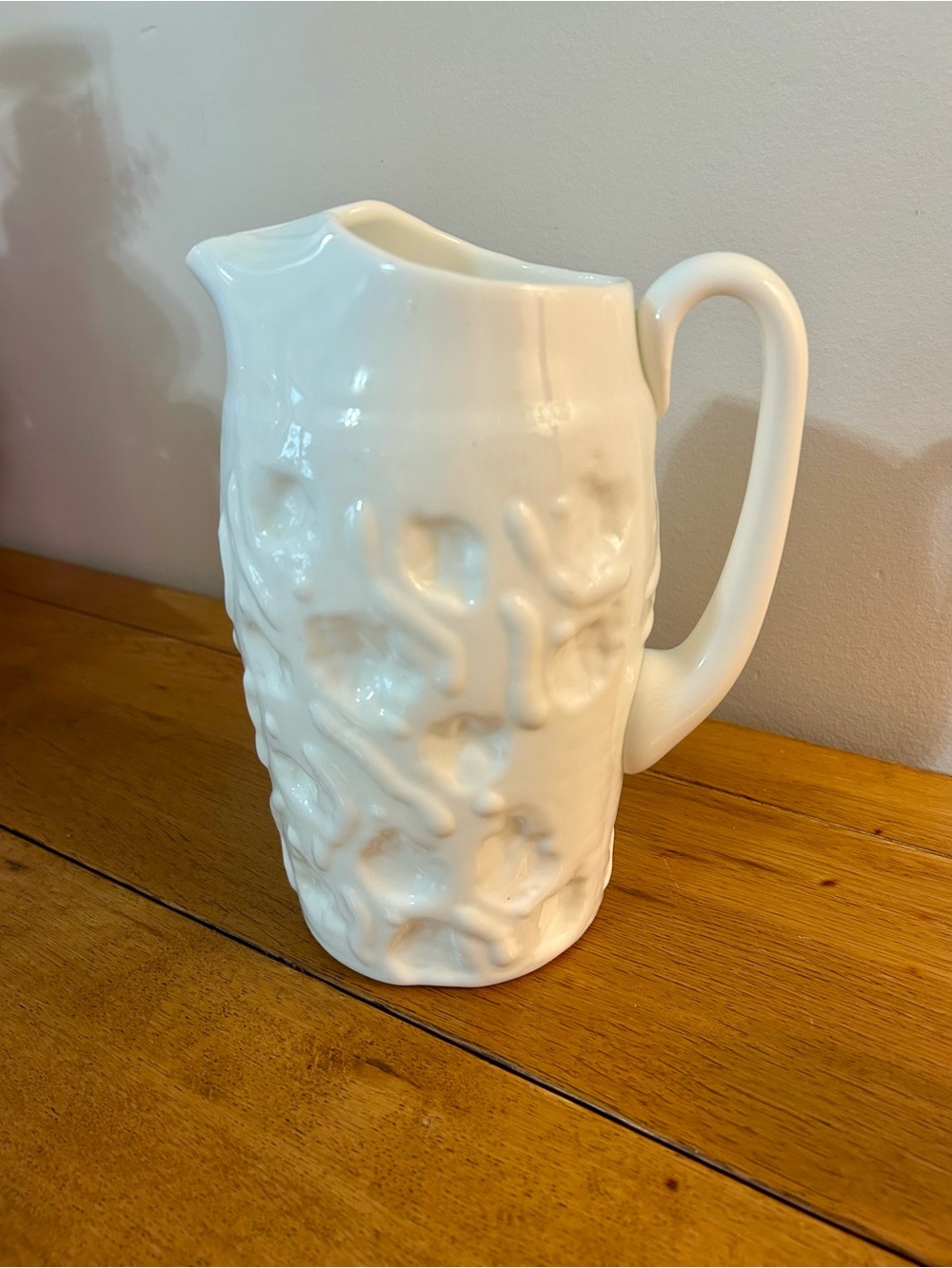 Vintage Ranchero Milk Glass Pitcher